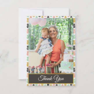 Anniversaire tropical de l'ananas Merci photo