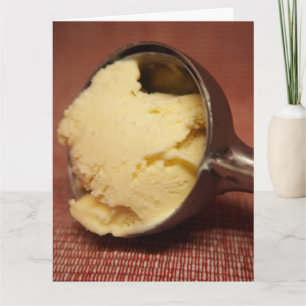 ANNIVERSAIRE VANILLA GLACE CRÈME CARTE DE RÉJOUISS