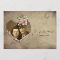Anniversaire vintage Carte postale Open House Invi