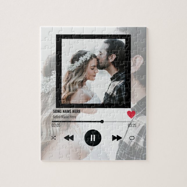 Anniversary Foto von First Dance Song Paares Gift (Vertikal)