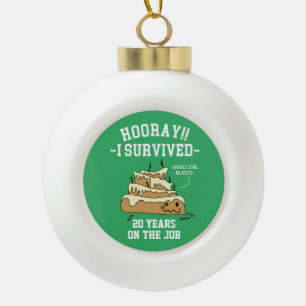 Anniversary Funny Keramik Kugel-Ornament