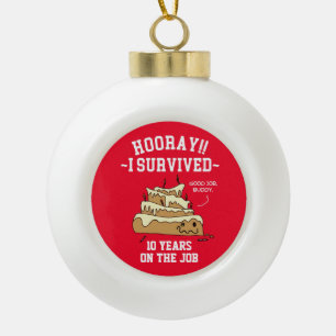 Anniversary Funny Keramik Kugel-Ornament