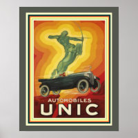 Annonce Art Déco vintage pour Unic Automobiles 16 