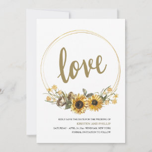Annonce de Faire-Part de Mariage Fleurs d'Amour