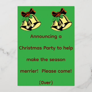 Annonce de fête de Noël