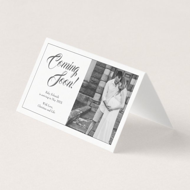 Annonce de grossesse dans le style classique (Front)