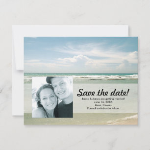 Annonce de Photo Save the Date // Plage Tropicale