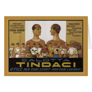 Annonce italienne vintage de casquette