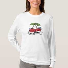 Annonce Jumeaux Garçons It's Twins Cerises Bonnets T-Shirt