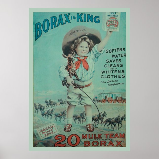 Annonce Poster vintage Borax King (Devant)