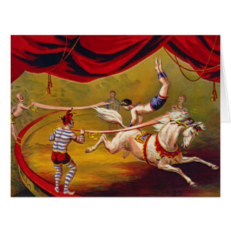 Annonce vintage 1875 de cirque