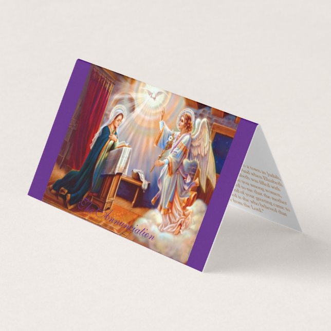 Annonciation (2) - Carte de prière (Devant)