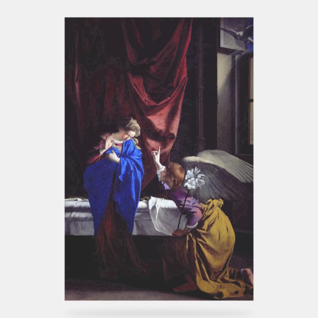 Annonciation à la Sainte Vierge Marie par Orazio (Recto)