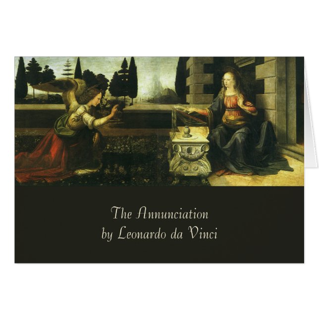 Annonciation du Seigneur par Léonard de Vinci (Devant horizontal)