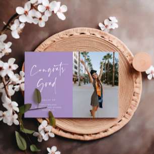 Announccard für handgeschriebene Skript-Abschluss Ankündigung