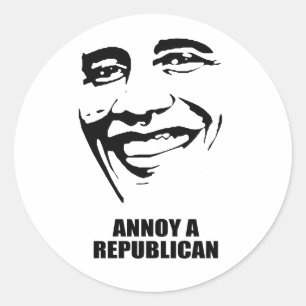 ANNOY A REPUBLICAN RUNDER AUFKLEBER