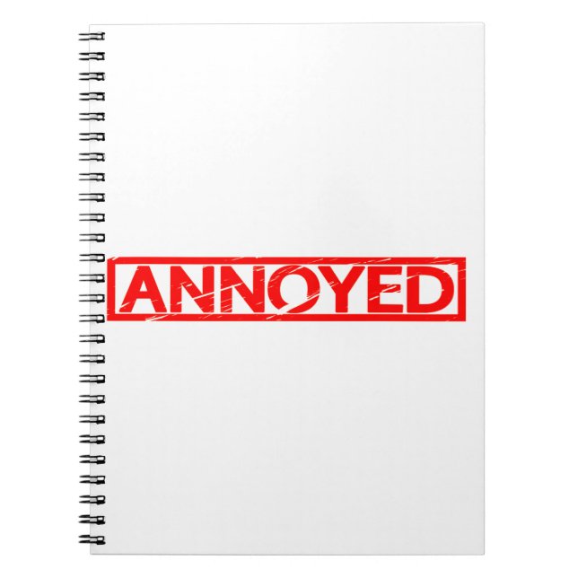 Annoyed Briefmarke Notizblock (Vorderseite)