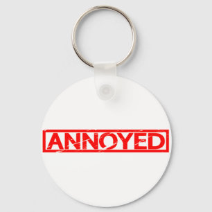 Annoyed Briefmarke Schlüsselanhänger