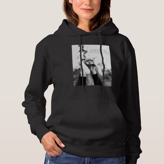 Annoyed Cat Sure Hoodie (Vorderseite)