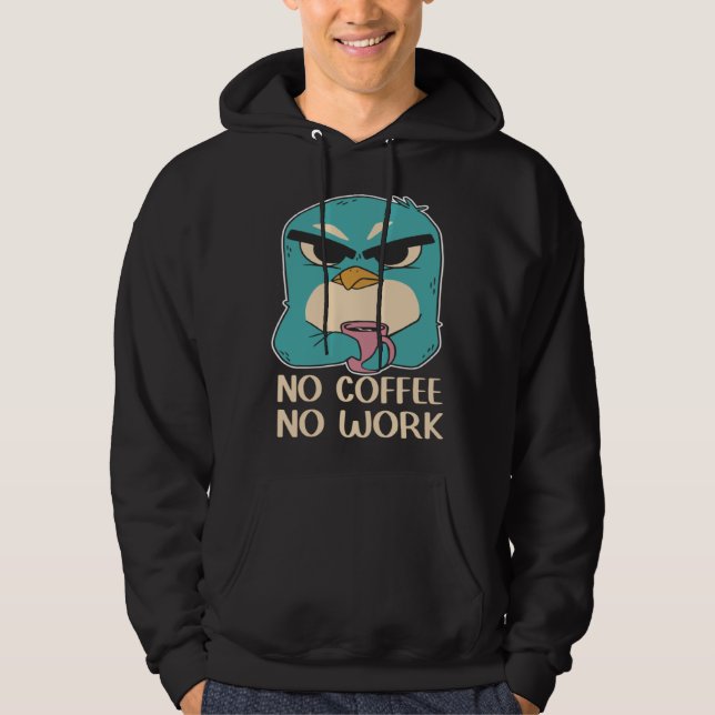 Annoyed penguin coffee espresso men women hoodie (Vorderseite)