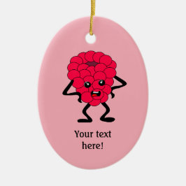 Annoyed Raspberry ist nicht beeindruckt - personal Keramik Ornament