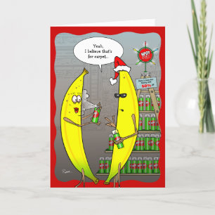 Annuelles Cartes de Noël drôles de banane pour les fêtes de 