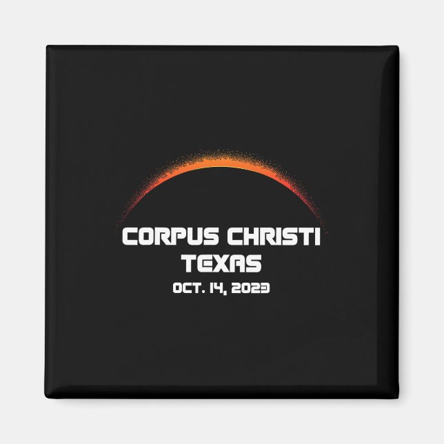 Annular Solar Eclipse S Corpus Christi Fall Magnet (Vorne)