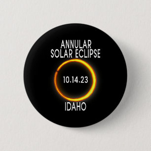 Annular Solar Eclipse T - Idaho Button