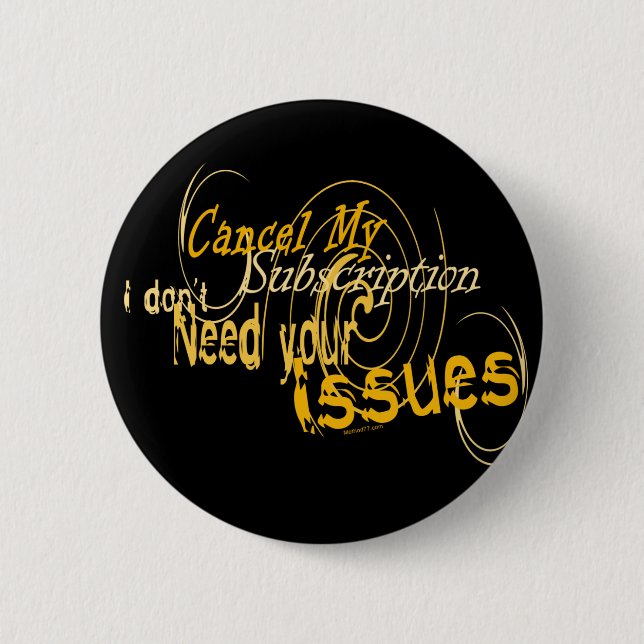 Annullieren Sie Subskriptions-Knopf Button (Vorderseite)