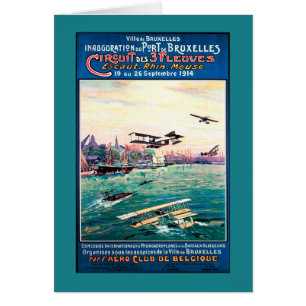 Annulliertes Floss-Flugzeug-förderndes Plakat