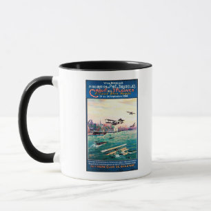 Annulliertes Floss-Flugzeug-förderndes Plakat Tasse