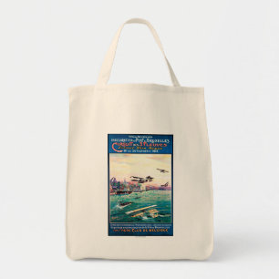 Annulliertes Floss-Flugzeug-förderndes Plakat Tragetasche
