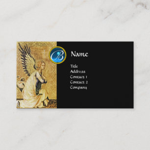 ANNUNCIATION ANGEL MONOGRAM, Gold der Blauen Saphi Visitenkarte