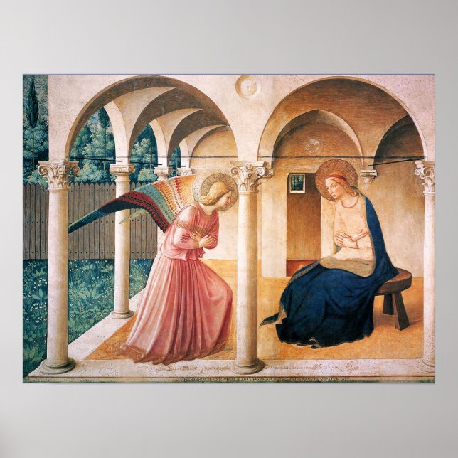 ANNUNCIATION by Fra Beato Angelico Poster (Vorne)