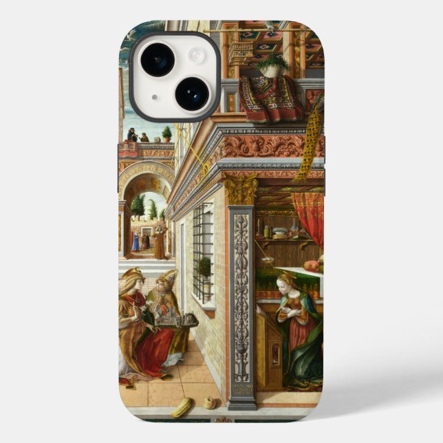 Annunziation ,Saint Emidius und ein UFO von Crivel Case-Mate iPhone 14 Hülle (Rückseite)