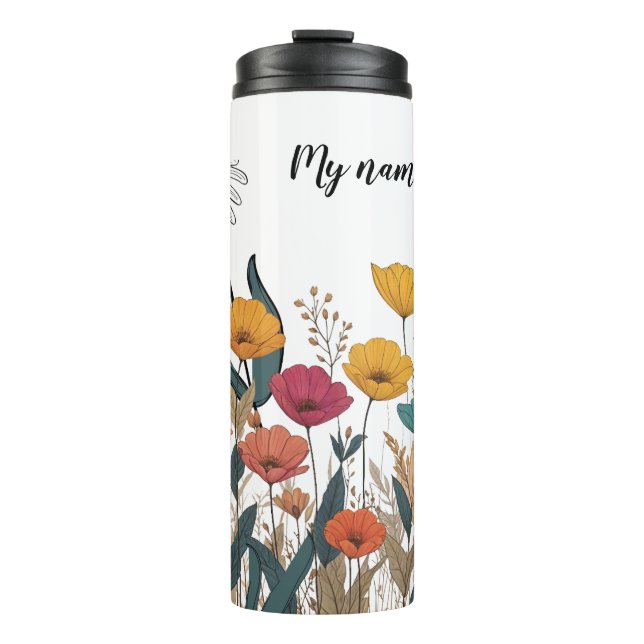Año de nacimiento de las mujeres de flores silvest thermosbecher (Vorderseite)