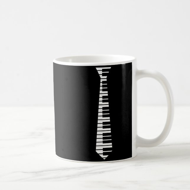 Ano Neck Tie Funny Humorous Keyboard Music Player  Kaffeetasse (Rechts)