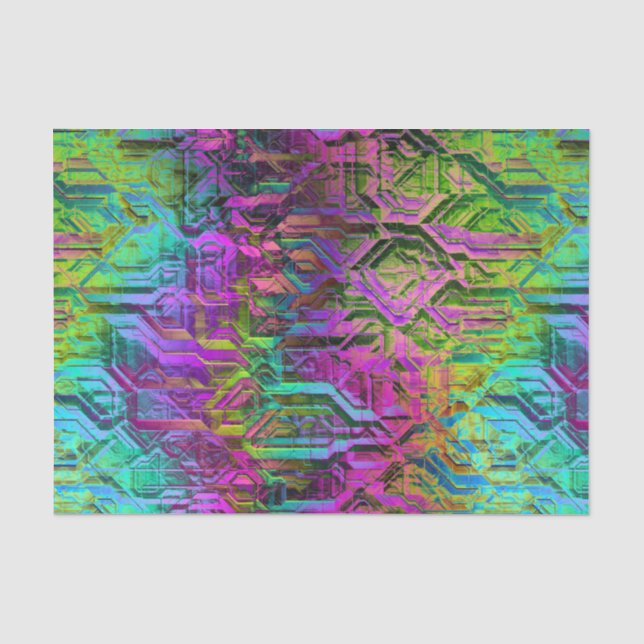 Anodifiziertes Titan: Seidenpapier (Vorderseite)