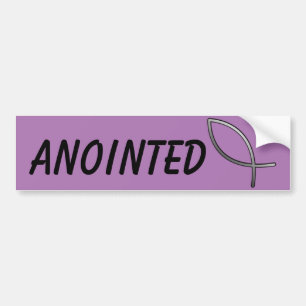 ANOINIERTES Zitat/Jesus-Symbol Autoaufkleber