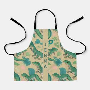Anole Lizard Pastel farbenfrohe Muster Schürze