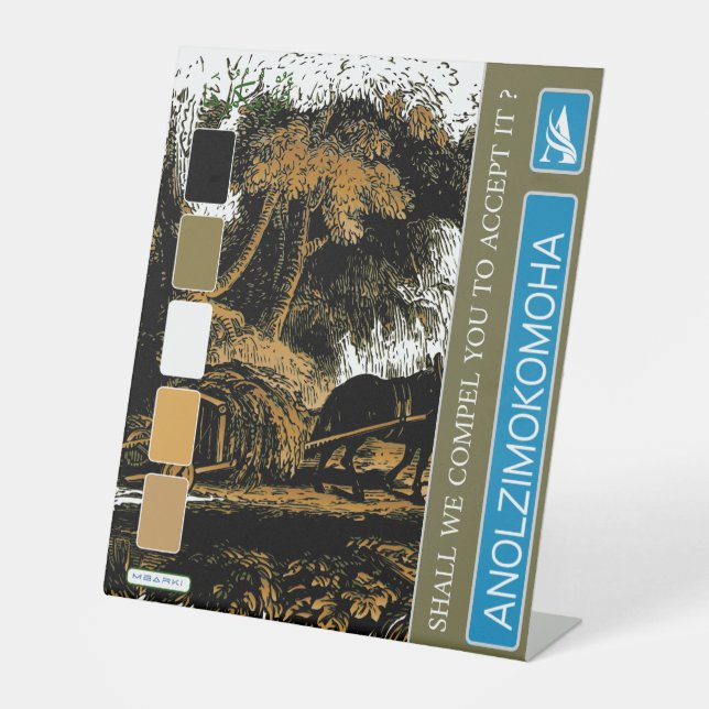 ANOLZIMOKOMOHA SOCKELSCHILD (Vorderseite)