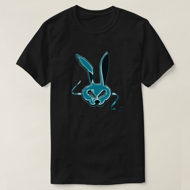 Anomaler Hase-T - Shirt - Türkis (Design vorne)