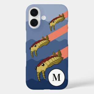 Anomalocaris Schwarm - Personalisiert prähistorisc iPhone 16 Hülle