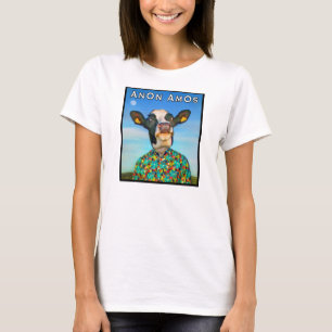 AnOn Amos - Designer-Kuh - farbenreich T-Shirt