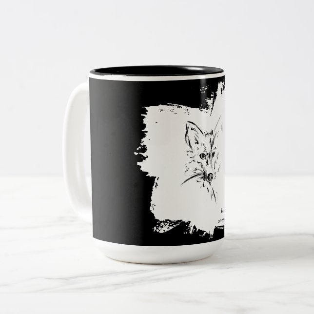 Anonimal 1 zweifarbige tasse (Vorderseite Links)