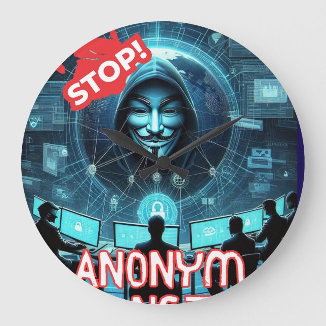 Anonym im Netz  Große Wanduhr (Vorderseite)