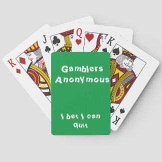 Anonyme Gamblers Spielkarten