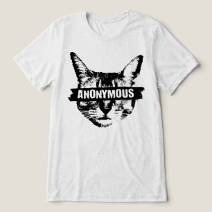 Anonyme Katze Tri-Blend Shirt