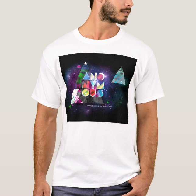 Anonyme Pyramide-Farbe T-Shirt (Vorderseite)