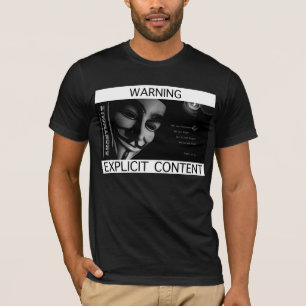 ANONYMER ausdrücklicher Inhalt T-Shirt